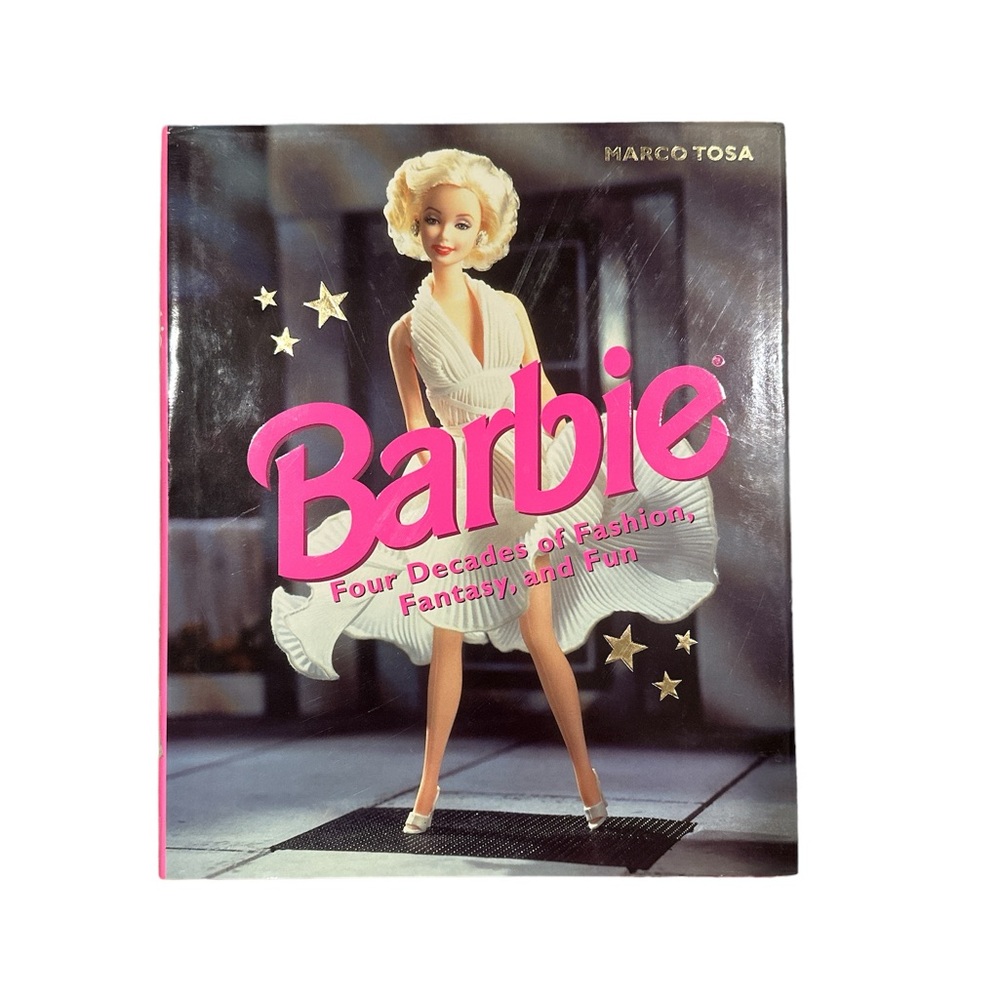Vintage 1998 Barbie Four Decades of Fashion Fantasy & Fun Hardcover Book